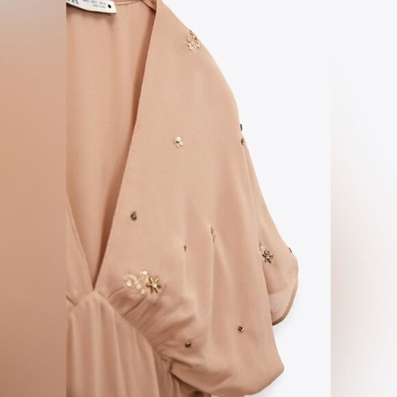 ZARA BEADED SEQUIN EMBROIDERED DRESS - LIMITED EDITION - Picture 6 of 7